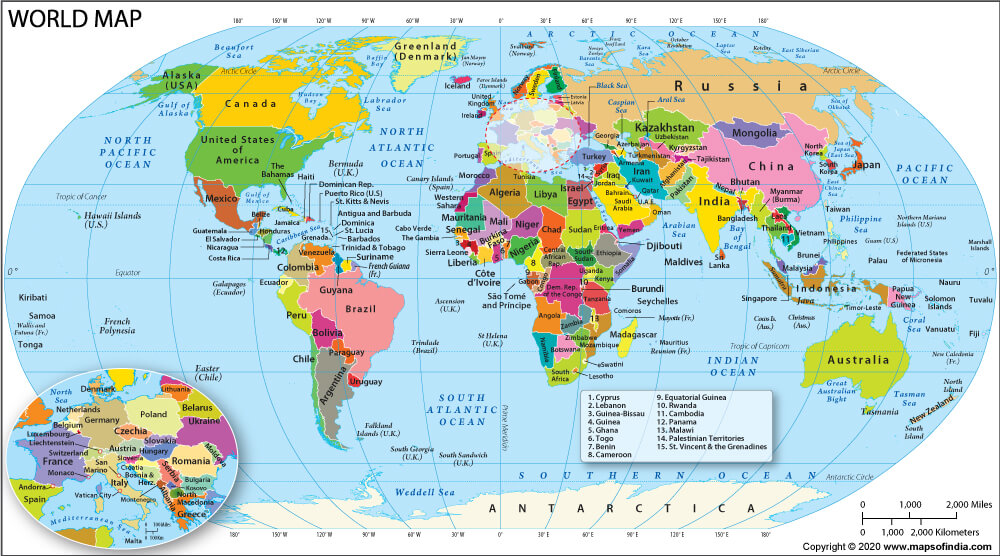 World Political Map 2020 